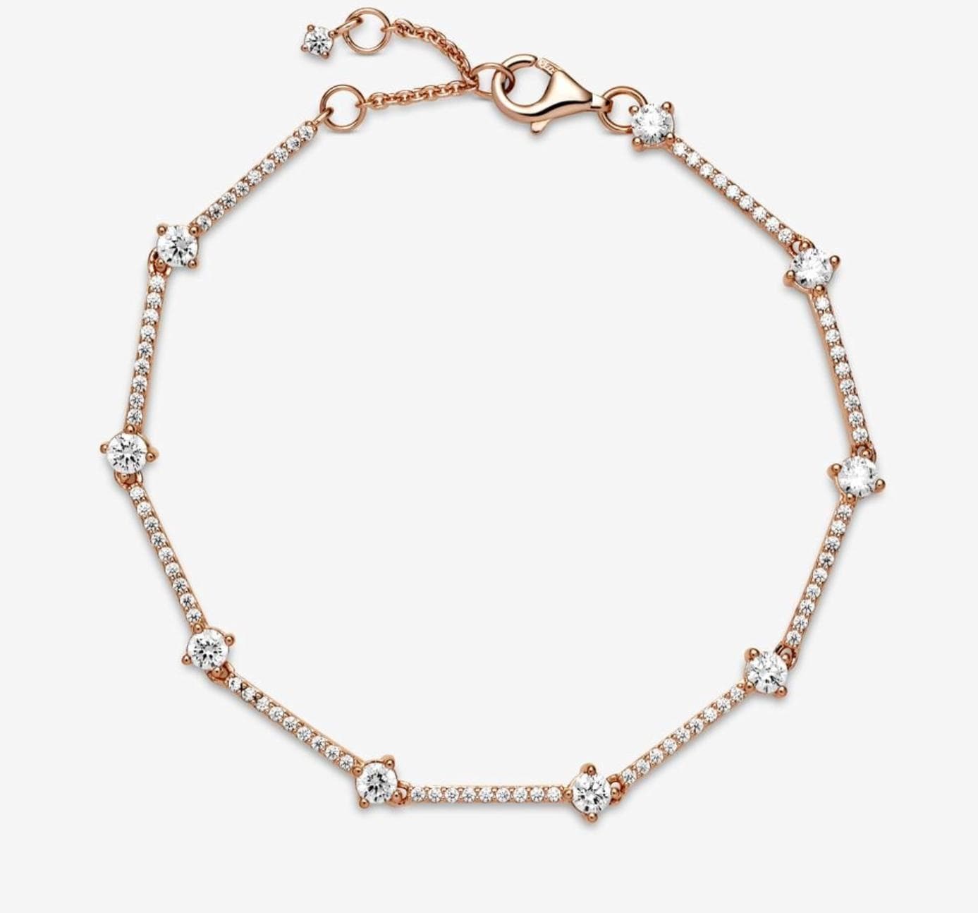 Pandora - Bracciale Barre scintillanti con pavé in Bracciali Alba Gioielli - Casoria, commercioVirtuoso.it