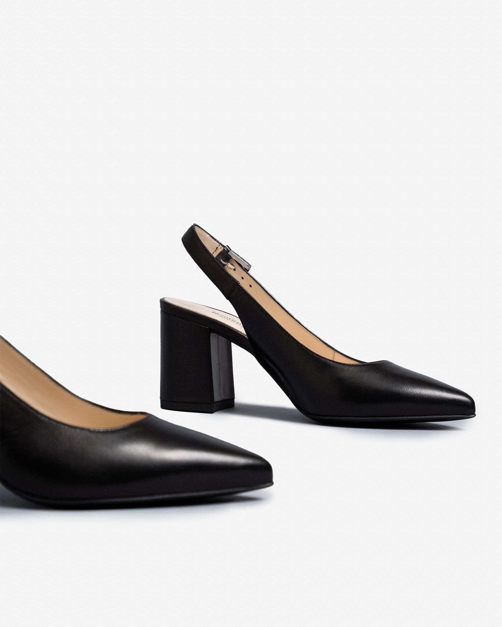 Nero Giardini slingback donna in pelle nero E409431D100 in Scarpe col tacco Teresi Calzature - Marsala, commercioVirtuoso.it