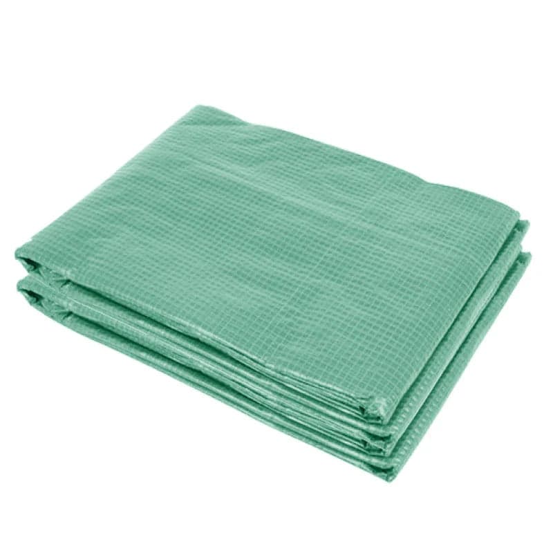 Telo per Serra in PE 12 Finestre Porta Avvolgibile e Bordi Interrati 6x3 H2mt Verde in Plastica per copertura Danyx - Casoria, commercioVirtuoso.it