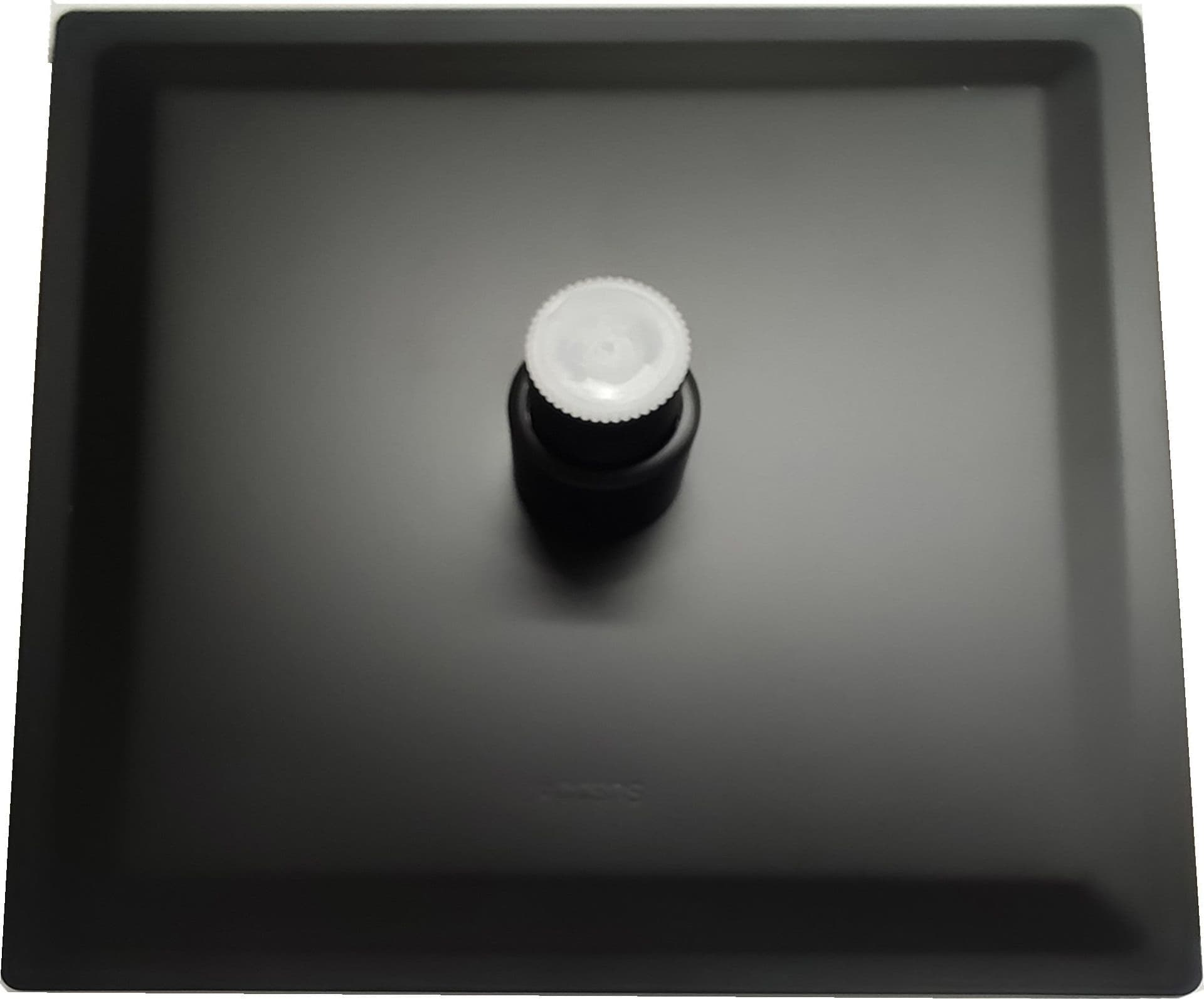 Colonna doccia nera opaca con Miscelatore Termostatico a due vie 20x20 Este Black in Rubinetti per vasca Mondialshop - Parabiago, commercioVirtuoso.it