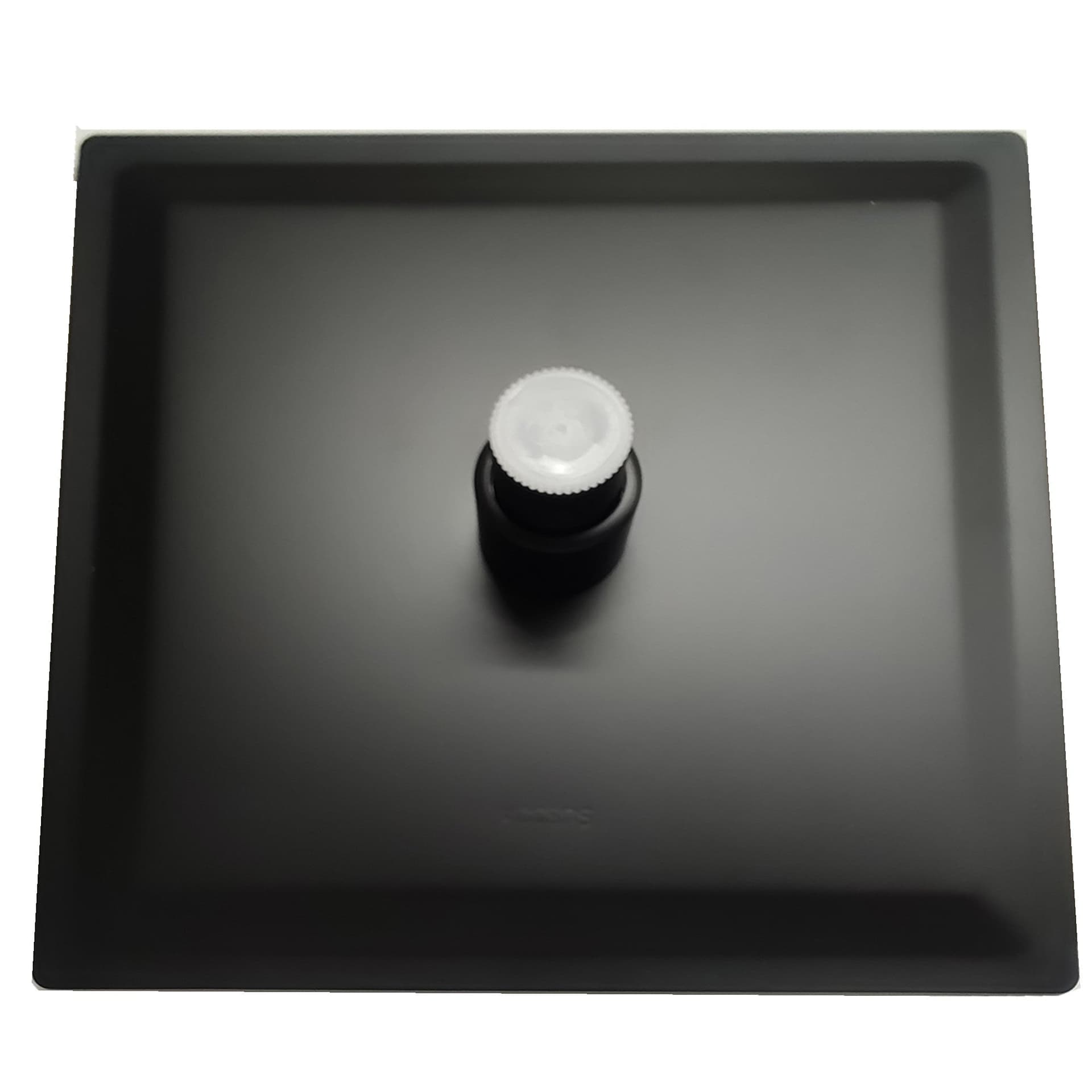 Colonna doccia nera opaca con Miscelatore Termostatico a due vie 20x20 Este Black in Rubinetti per vasca Mondialshop - Parabiago, commercioVirtuoso.it