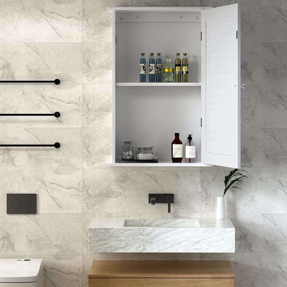 Pensile Armadietto 40x16 H 60cm in Legno mdf Bianco Bagno Cucina Ufficio Salvaspazio in Mobili a muro Danyx - Casoria, commercioVirtuoso.it