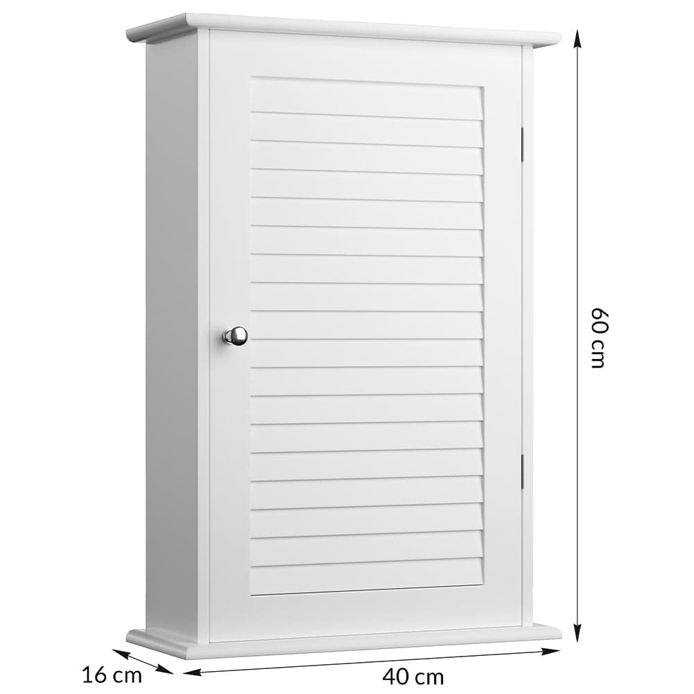 Pensile Armadietto 40x16 H 60cm in Legno mdf Bianco Bagno Cucina Ufficio Salvaspazio in Mobili a muro Danyx - Casoria, commercioVirtuoso.it