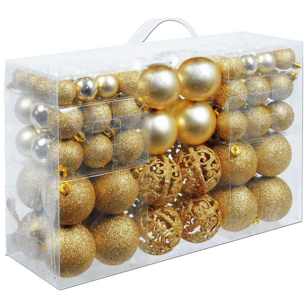 Confezione 100 Palline Natale 3 4 6 cm Oro Addobbi Albero Interne Esterne in Palle e palline Danyx - Casoria, commercioVirtuoso.it