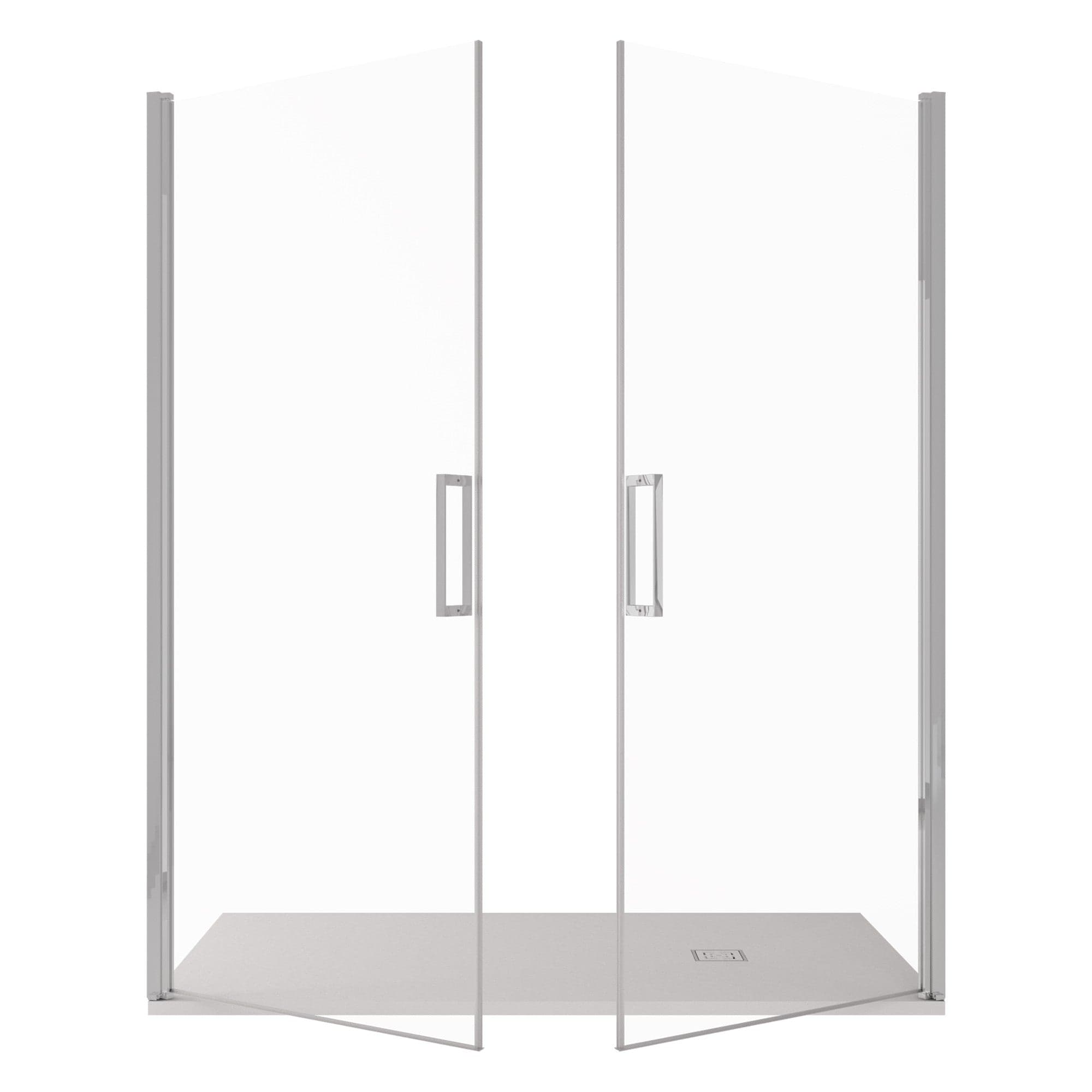 Porta doccia apertura saloon nicchia battente 6 mm h195 anticalcare SALEMA in Porte doccia Mondialshop - Parabiago, commercioVirtuoso.it