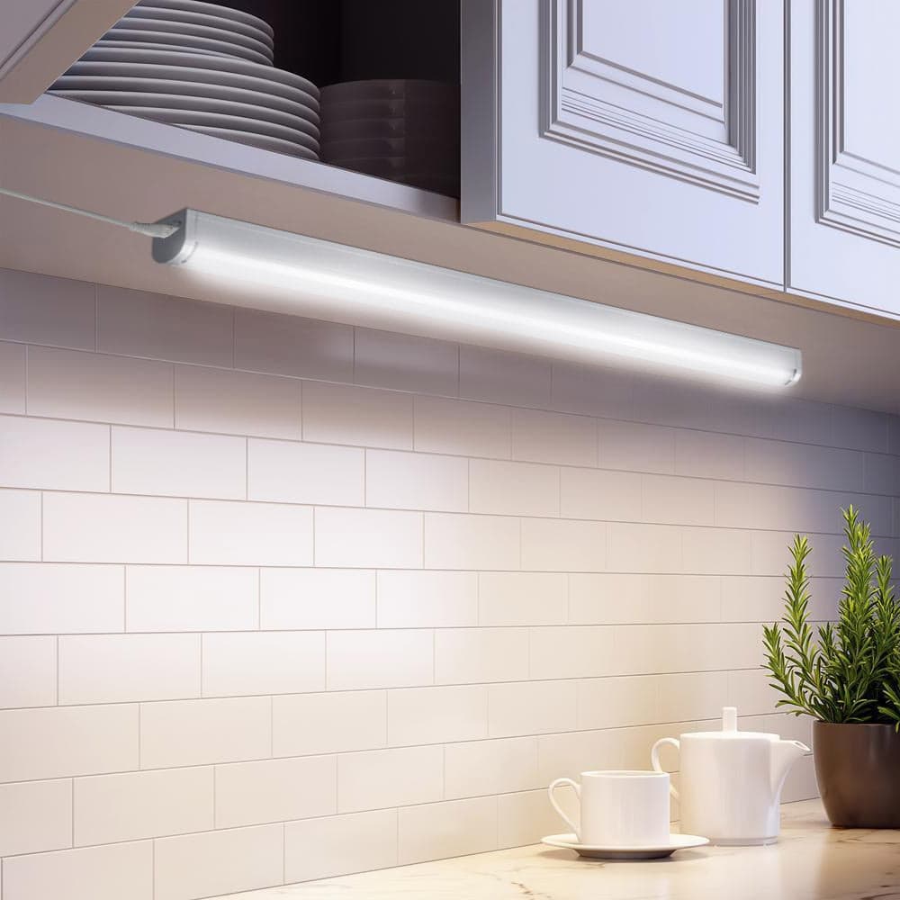 Lampada Sottopensile 50cm Barra Led 750lm 4000k Bianco per Cucina e Armadio - 6