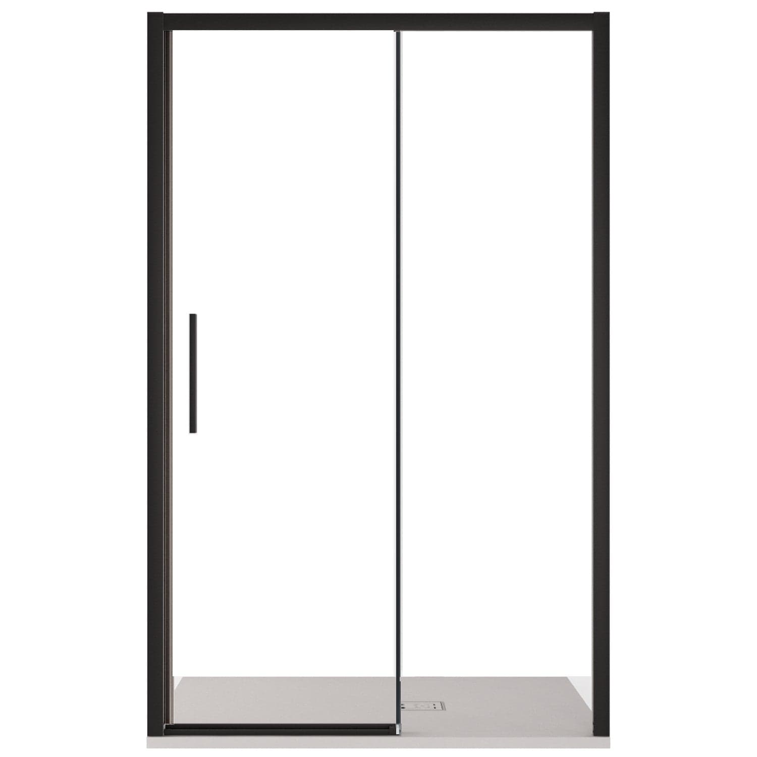 Porta doccia scorrevole con profili neri cristallo 6mm h195 anticalcare LAGOA in Box doccia Mondialshop - Parabiago, commercioVirtuoso.it