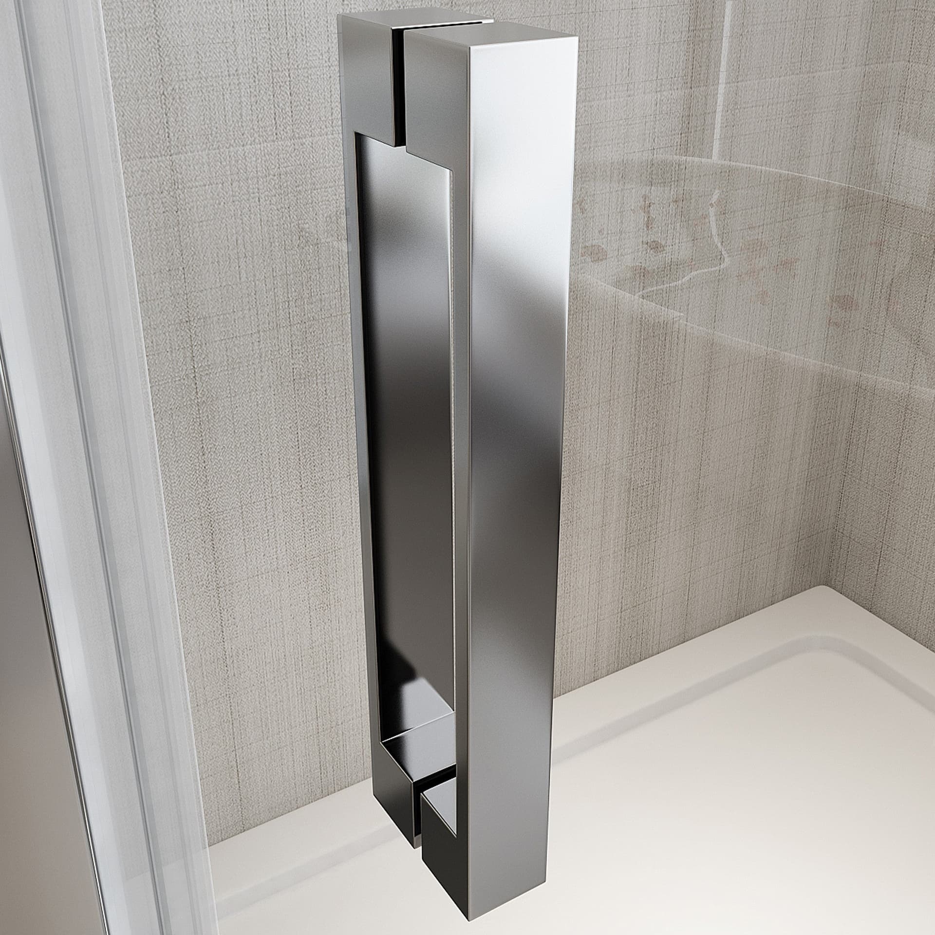 Porta doccia battente NICLA nicchia 8mm H200 anticalcare in Porte doccia Mondialshop - Parabiago, commercioVirtuoso.it