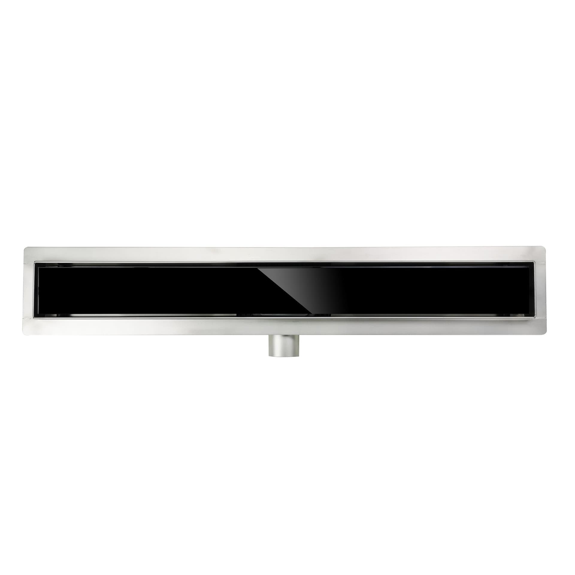 Canalina di scarico bagno con griglia in vetro nero in Box doccia Mondialshop - Parabiago, commercioVirtuoso.it