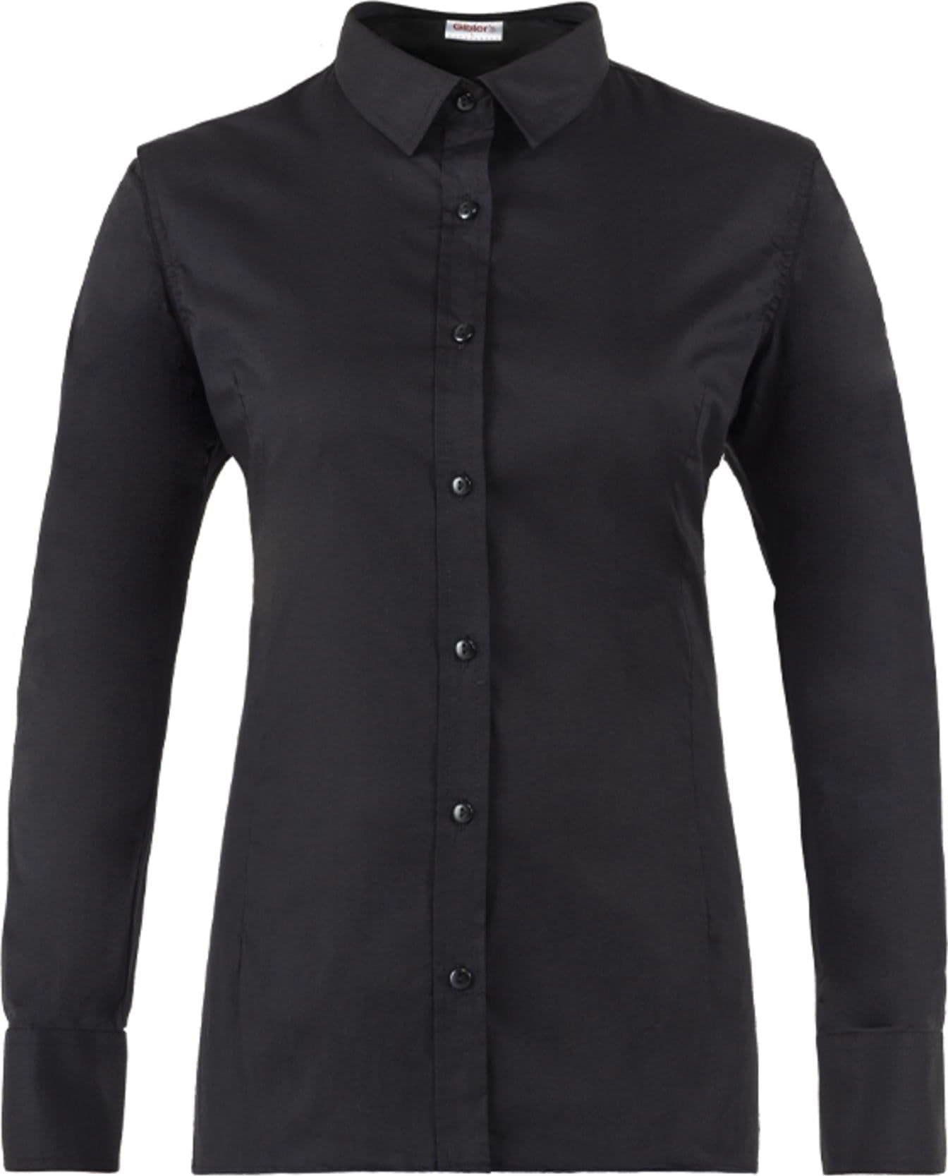 Camicia Lela Nero Camicia Donna Elasticizzata Manica Lunga in Maglie e camicie Dresswork - Como, commercioVirtuoso.it