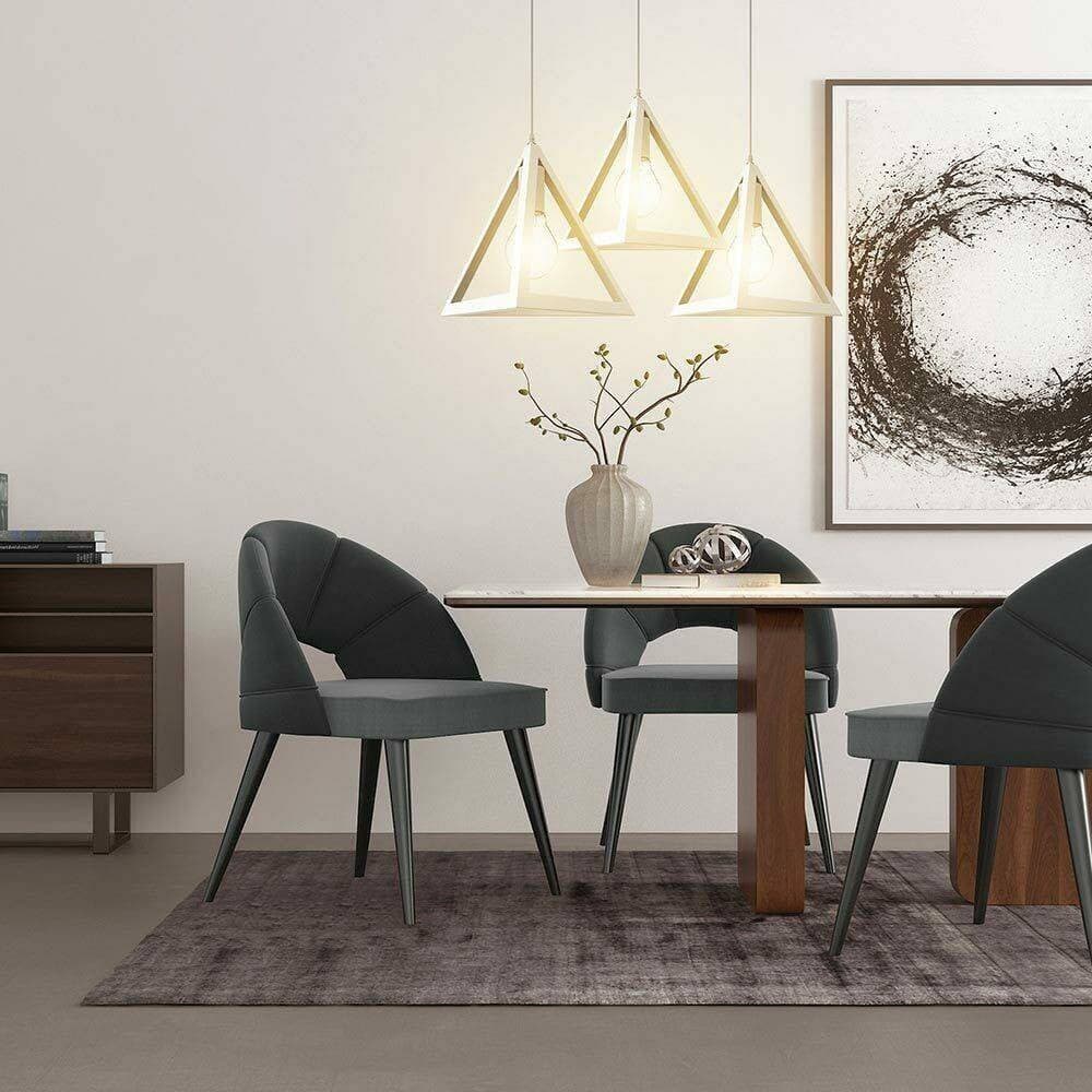 LAMPADARIO LAMPADA SOSPENSIONE PIRAMIDE 25CM DESIGN MODERNO PARALUME BIANCO in Lampade a sospensione Trade Shop italia - Napoli, commercioVirtuoso.it