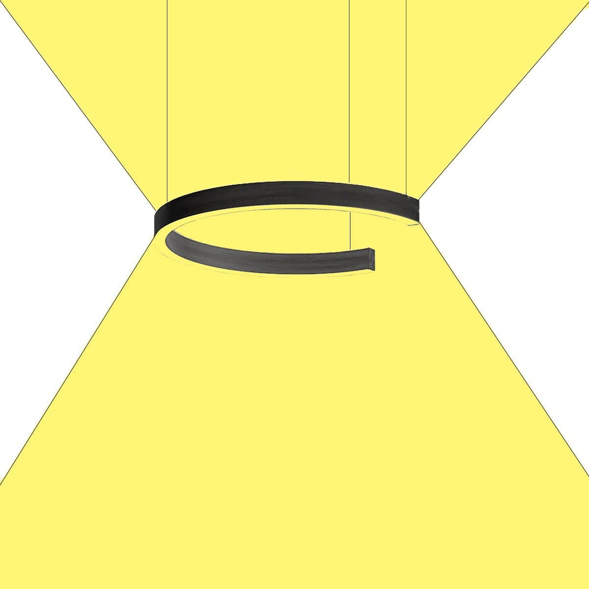 Lampadario moderno Gea Luce CRISEIDE S 1P LED sospensione anello lampad soffitto in Lampade a sospensione Lampadari Bartalini - Colle di Val d’Elsa, commercioVirtuoso.it