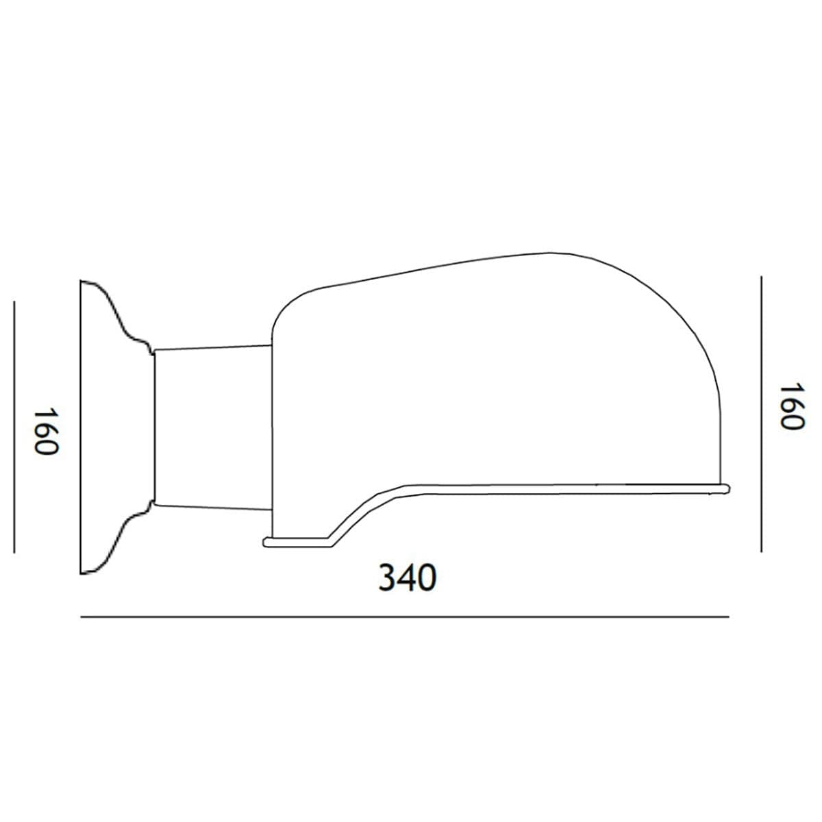 Applique esterno Toscot BISTRO 1182 IP44 E27 LED terracotta artigianale lampada parete giardino in Lampade da parete Lampadari Bartalini - Colle di Val d’Elsa, commercioVirtuoso.it
