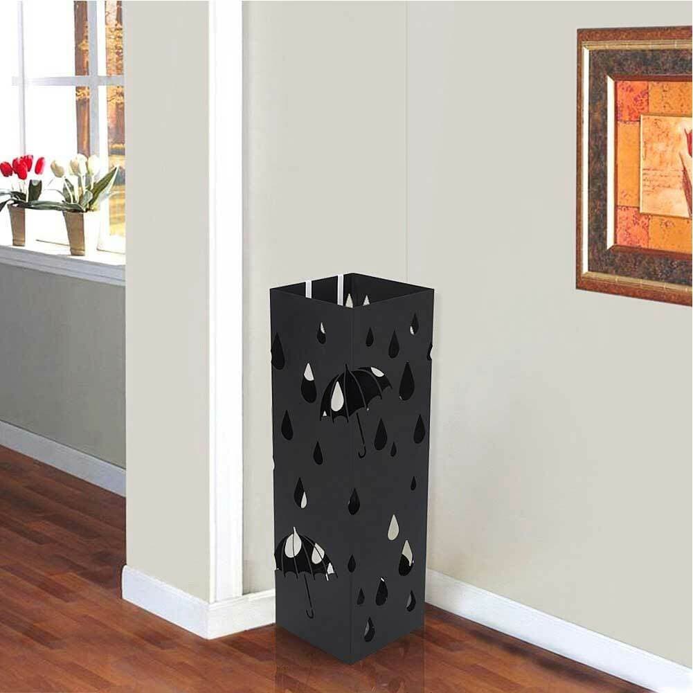 Porta Ombrelli Decorato H. 49 cm Metallo Verniciato Nero Uso Interno Esterno in Porta ombrelli Danyx - Casoria, commercioVirtuoso.it