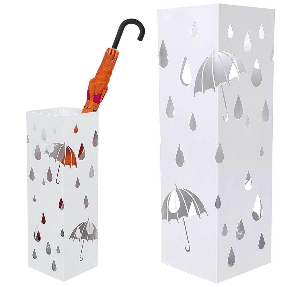 Porta Ombrelli Decorato H. 49 cm Metallo Verniciato Bianco Uso Interno Esterno in Porta ombrelli Danyx - Casoria, commercioVirtuoso.it