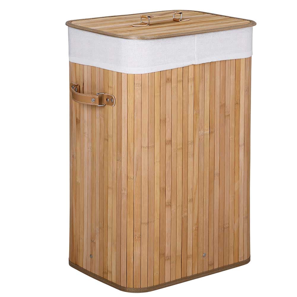 Cesta Porta Biancheria in Bambù con Coperchio 2 Manici Capacità 70 LT Naturale in Ceste per la biancheria Danyx - Casoria, commercioVirtuoso.it