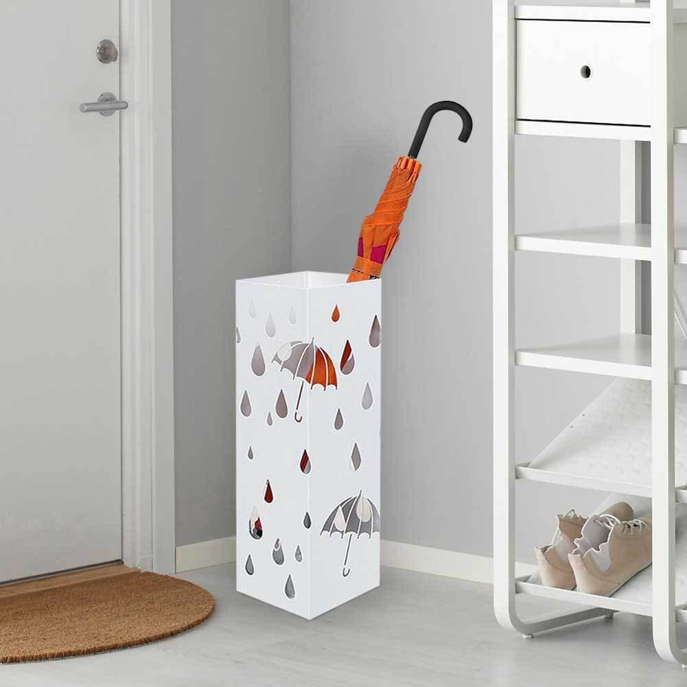 Porta Ombrelli Decorato H. 49 cm Metallo Verniciato Bianco Uso Interno Esterno in Porta ombrelli Danyx - Casoria, commercioVirtuoso.it