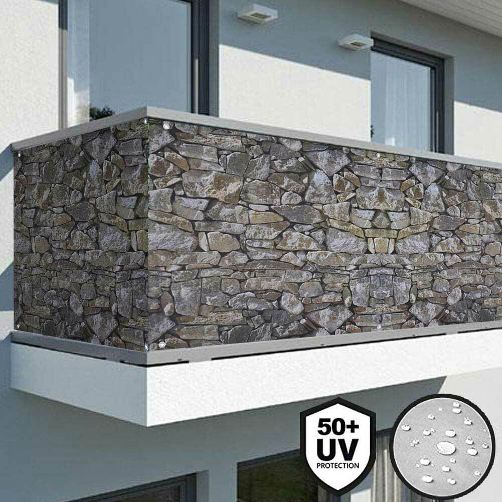 Telo Copertura Protezione 90x600cm Frangivista Frangivento per Balcone Ringhiera in Recinzioni decorative Danyx - Casoria, commercioVirtuoso.it