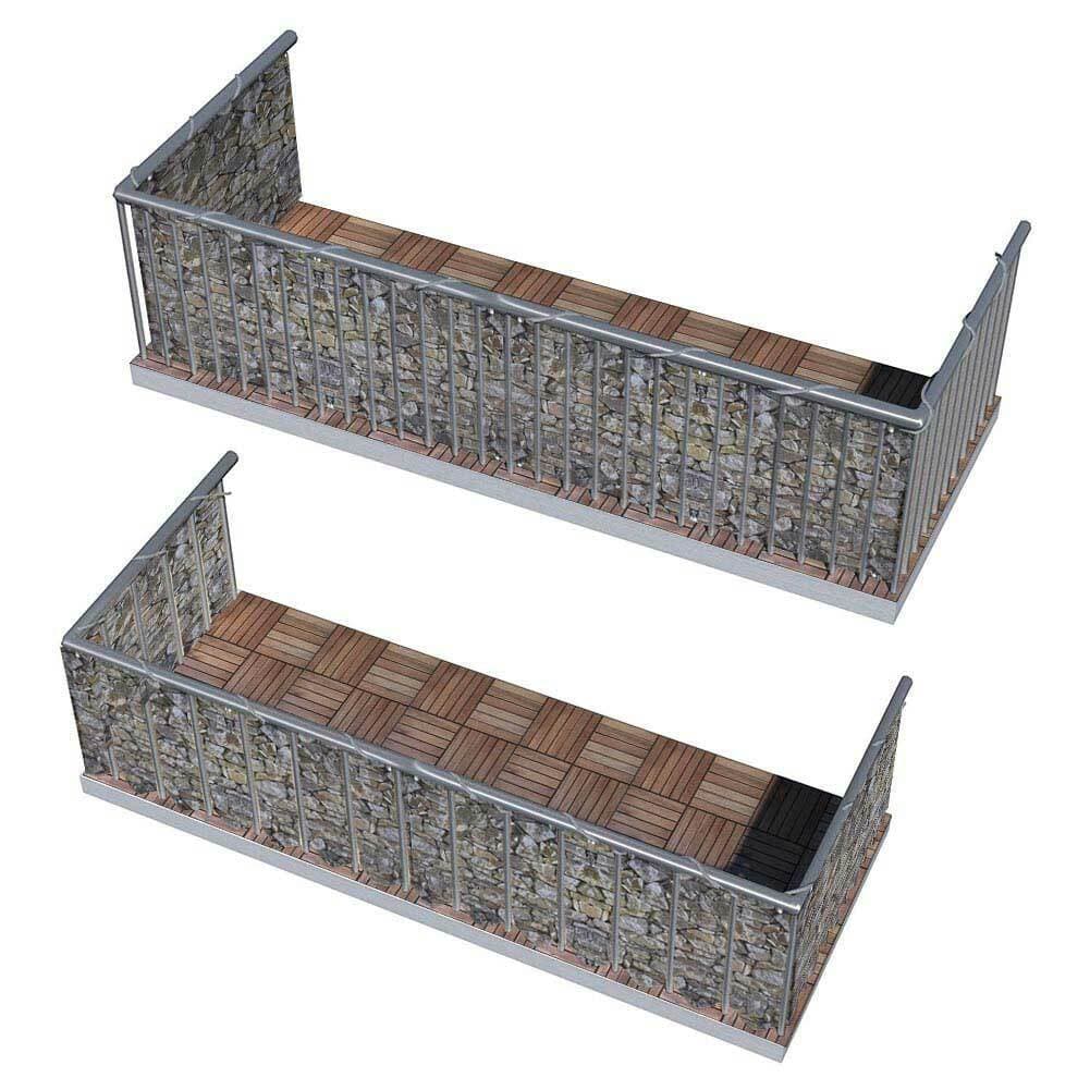 Telo Copertura Protezione 90x600cm Frangivista Frangivento per Balcone Ringhiera in Recinzioni decorative Danyx - Casoria, commercioVirtuoso.it