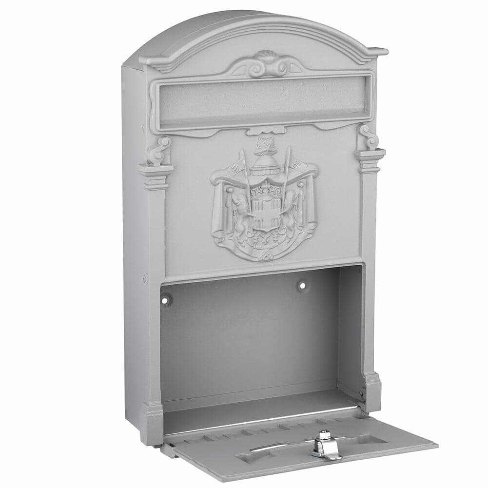 Cassetta Porta Posta Alluminio Pressofuso Antiruggine uso Esterno con Chiave Grigio in Cassette postali con fissaggio a parete Danyx - Casoria, commercioVirtuoso.it