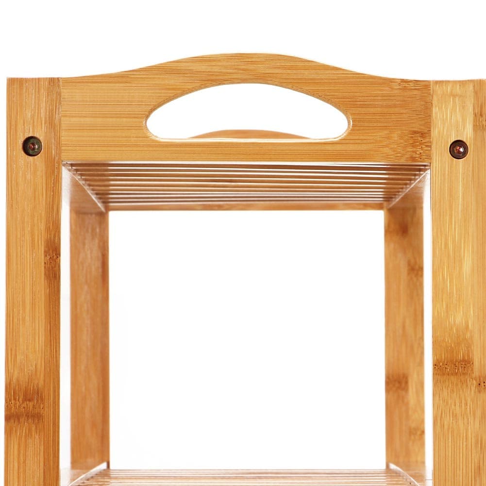 Panca Scaffale Legno Bambù 80x26 H 69 cm Multiuso 5 Ripiani Camera Ingresso Bagno in Panche contenitore Danyx - Casoria, commercioVirtuoso.it
