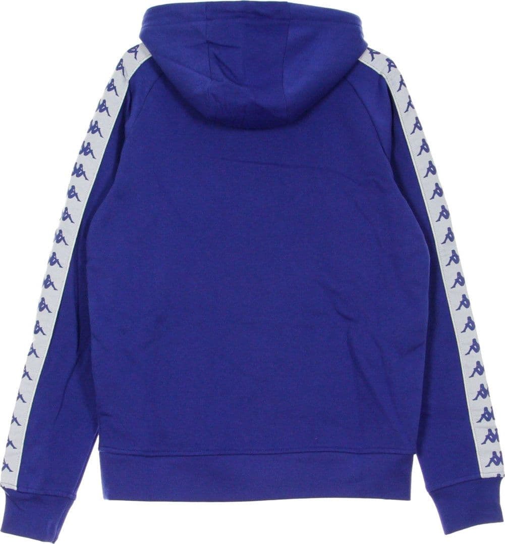 KAPPA Felpa Cappuccio Uomo Banda Hurtado Blue/white da uomo in Felpe con cappuccio Drestige - Casamassima, commercioVirtuoso.it