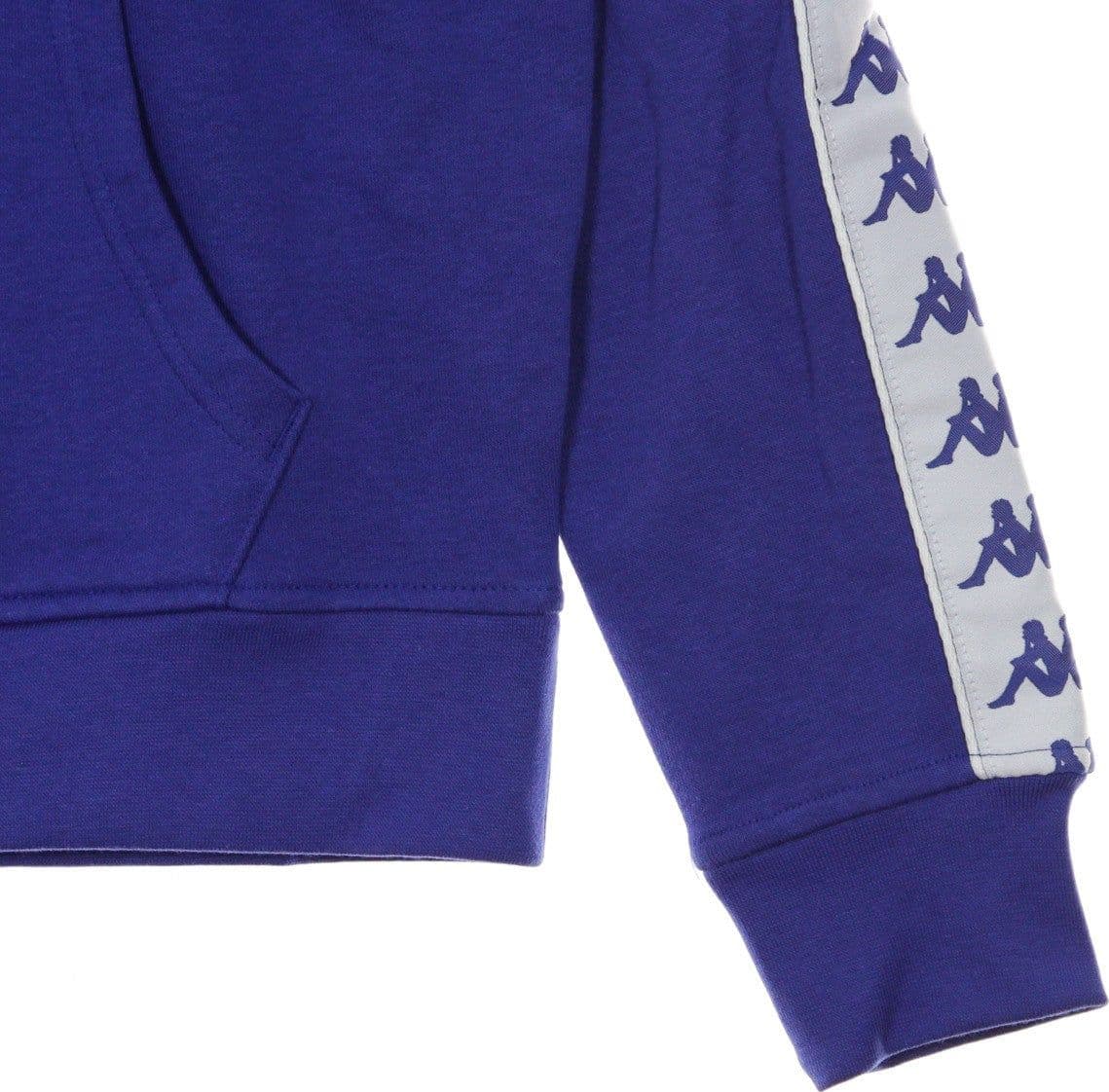 KAPPA Felpa Cappuccio Uomo Banda Hurtado Blue/white da uomo in Felpe con cappuccio Drestige - Casamassima, commercioVirtuoso.it