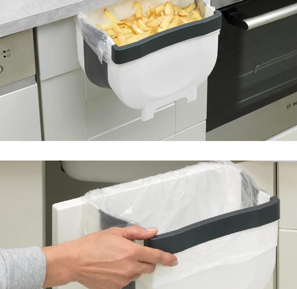 Cestino Sopraporta, Secchio Spazzatura 9LT Salvaspazio Pieghevole 29x25x17.5cm Bianco in Pattumiere da cucina Danyx - Casoria, commercioVirtuoso.it