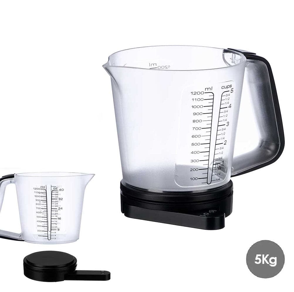Bilancia Cucina Digitale con Caraffa Graduata Elettronica 5kg 1200ml Display Tara in Bilance Danyx - Casoria, commercioVirtuoso.it