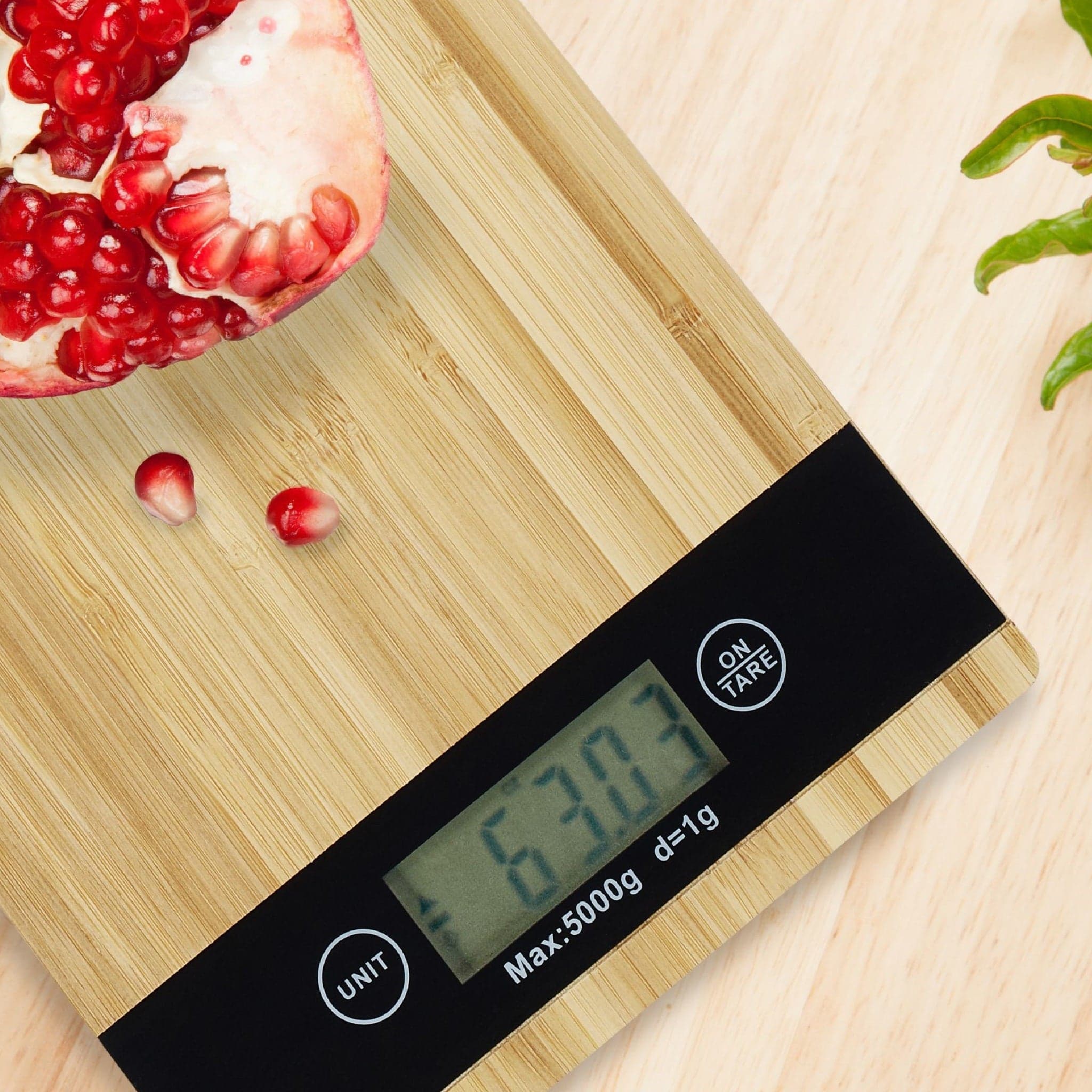 Bilancia da Cucina Digitale Ultra sottile in Legno di Bambù 5KG 21x15cm Touch Tara in Bilance Danyx - Casoria, commercioVirtuoso.it