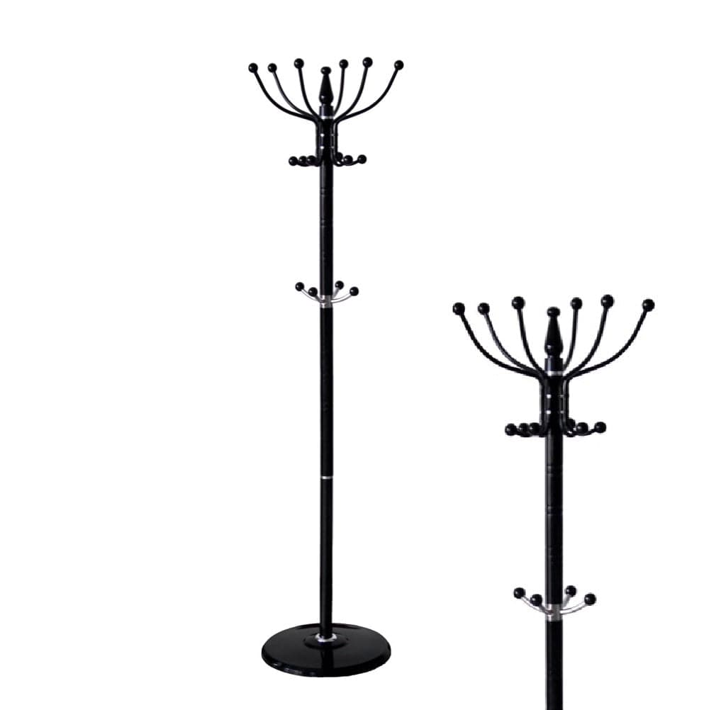 Appendi Abiti Autoportante base rotonda Con 16 Ganci Metallo 36x175 cm (Nero) in Appendiabiti Danyx - Casoria, commercioVirtuoso.it
