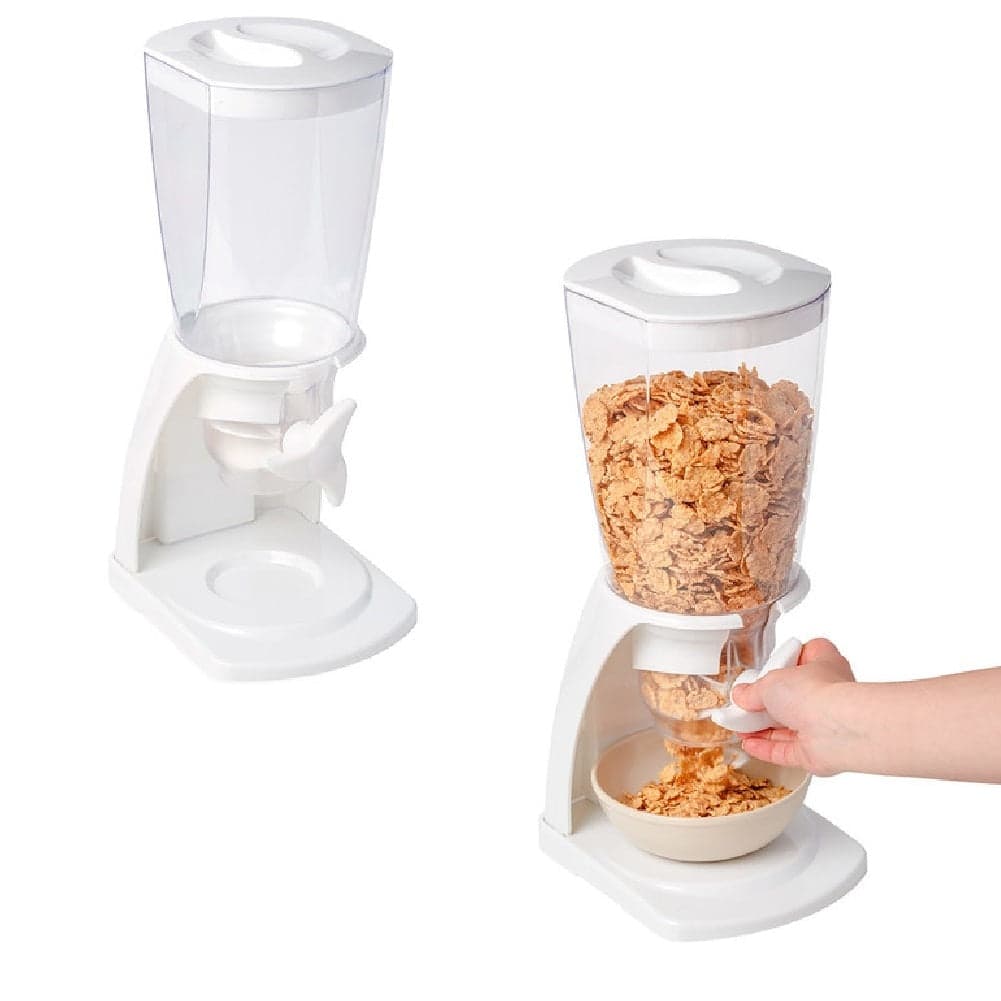 Dispenser Cereali Singolo 4.5LT Contenitore Dosatore Distributore Bianco in Barattoli e contenitori Danyx - Casoria, commercioVirtuoso.it