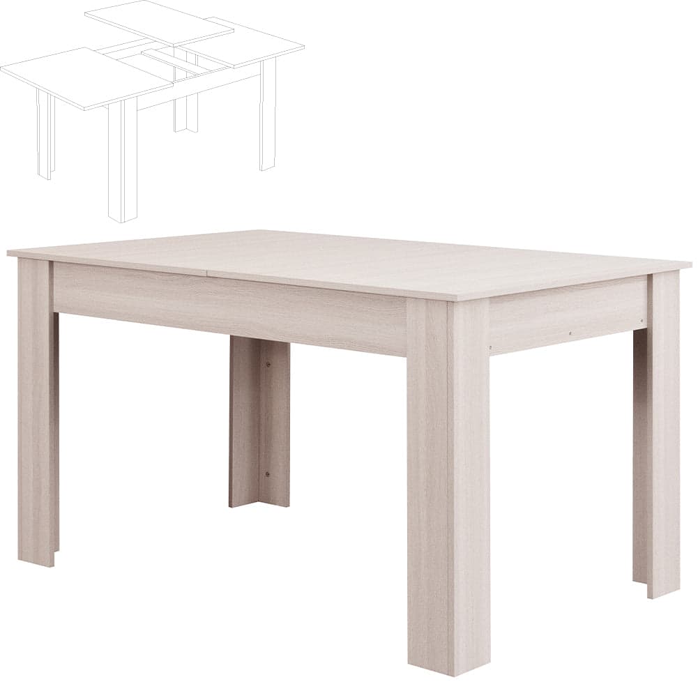 Tavolo in Legno Cucina 90x140 cm H 78 cm Allungabile fino a 90x190 cm Olmo in Tavoli da sala da pranzo Danyx - Casoria, commercioVirtuoso.it