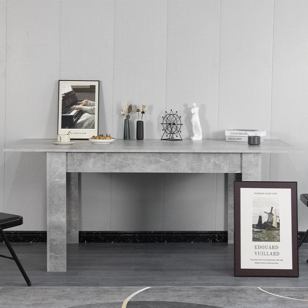 Tavolo in Legno Cucina 90x140 cm H 78 cm Allungabile fino a 90x190 cm Grigio in Tavoli da sala da pranzo Danyx - Casoria, commercioVirtuoso.it