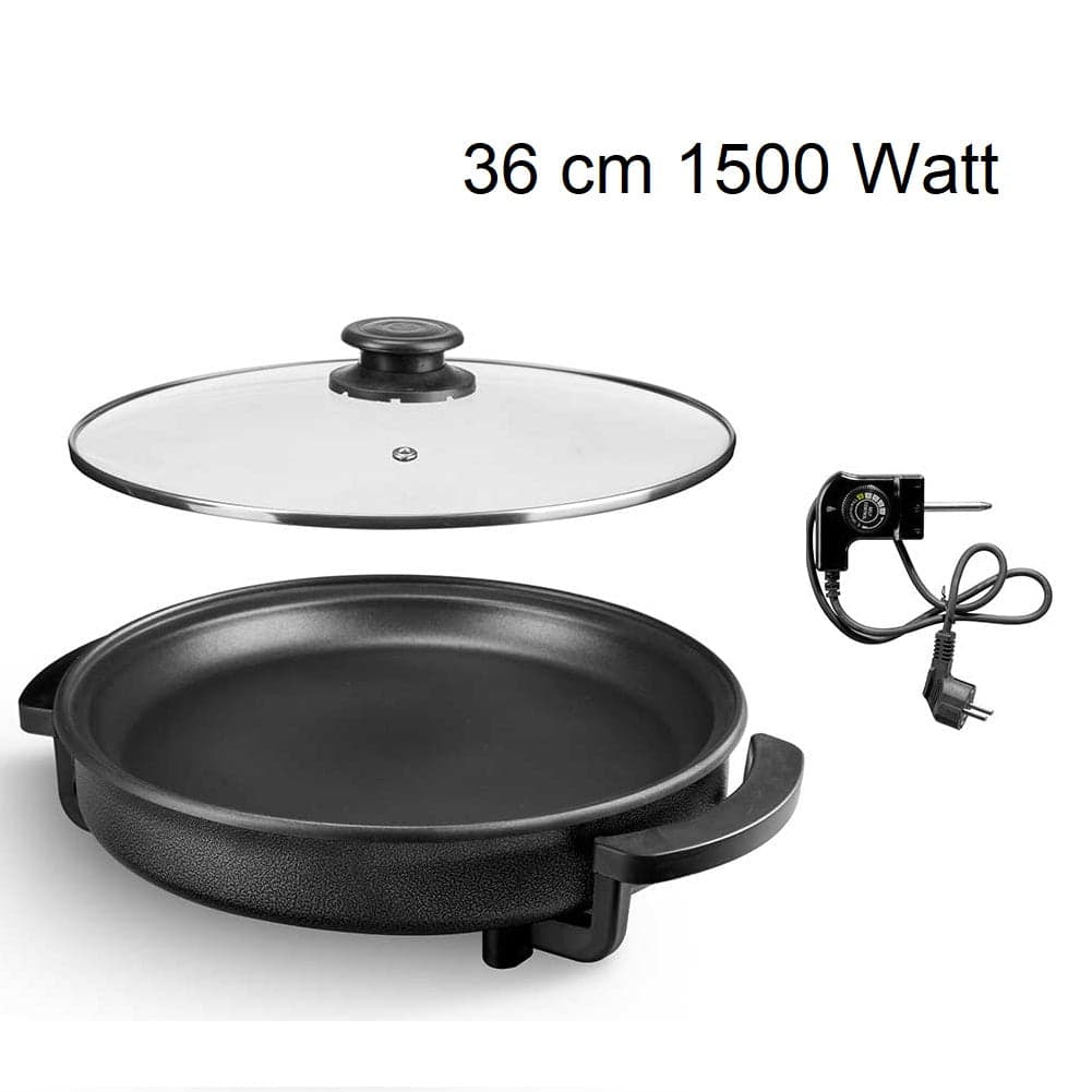 Padella Piastra Elettrica 1500W Antiaderente 36cm Termostato Pizza Paella Grill in Padelle grill Danyx - Casoria, commercioVirtuoso.it