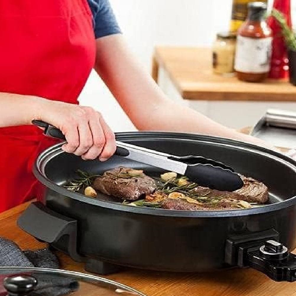 Padella Piastra Elettrica 1500W Antiaderente 36cm Termostato Pizza Paella Grill in Padelle grill Danyx - Casoria, commercioVirtuoso.it