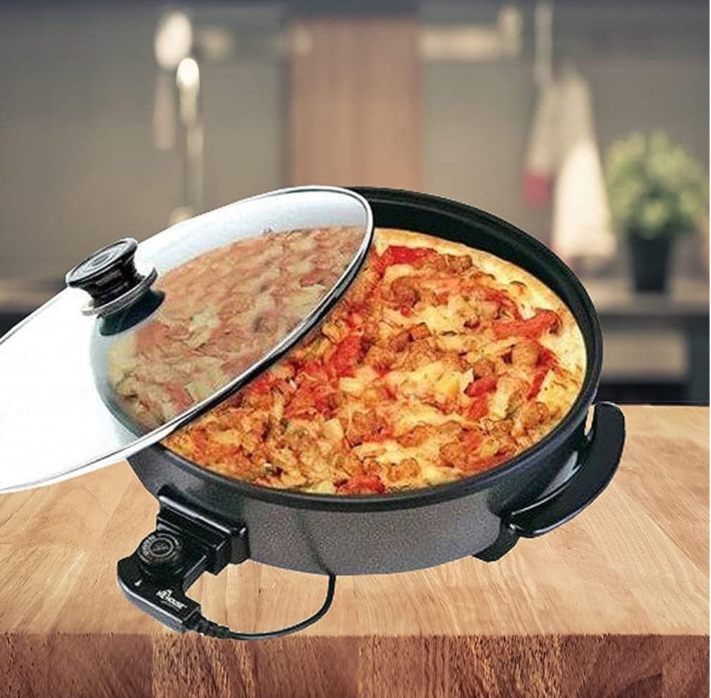 Padella Piastra Elettrica 1500W Antiaderente 36cm Termostato Pizza Paella Grill in Padelle grill Danyx - Casoria, commercioVirtuoso.it