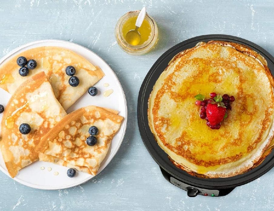 Piastra Crepiera Elettrica 30cm 1200W Antiaderente Pancake Pronti in pochi minuti in Crepiere elettriche Danyx - Casoria, commercioVirtuoso.it