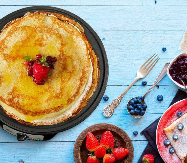 Piastra Crepiera Elettrica 30cm 1200W Antiaderente Pancake Pronti in pochi minuti in Crepiere elettriche Danyx - Casoria, commercioVirtuoso.it