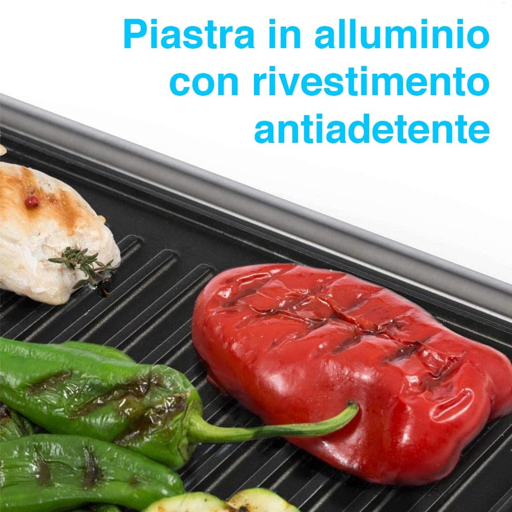 Piastra Elettrica Bistecchiera 1400W Antiaderente Tostapane Grill Panin Sandwich in Piastre tostapane Danyx - Casoria, commercioVirtuoso.it