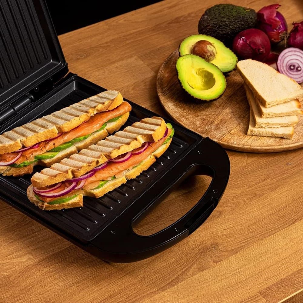 Piastra Elettrica Bistecchiera 1400W Antiaderente Tostapane Grill Panin Sandwich in Piastre tostapane Danyx - Casoria, commercioVirtuoso.it