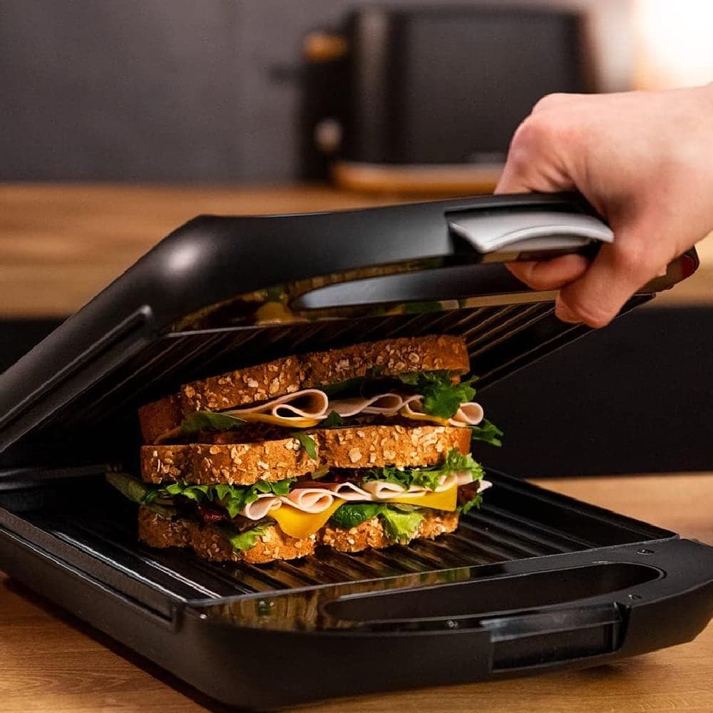 Piastra Elettrica Bistecchiera 1400W Antiaderente Tostapane Grill Panin Sandwich in Piastre tostapane Danyx - Casoria, commercioVirtuoso.it
