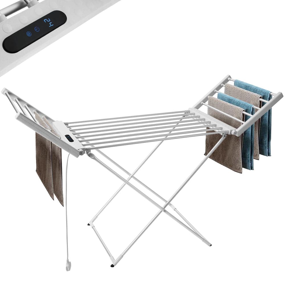 Stendibiancheria Elettrico Riscaldato Stendino Asciugabiancheria 260W Pieghevole