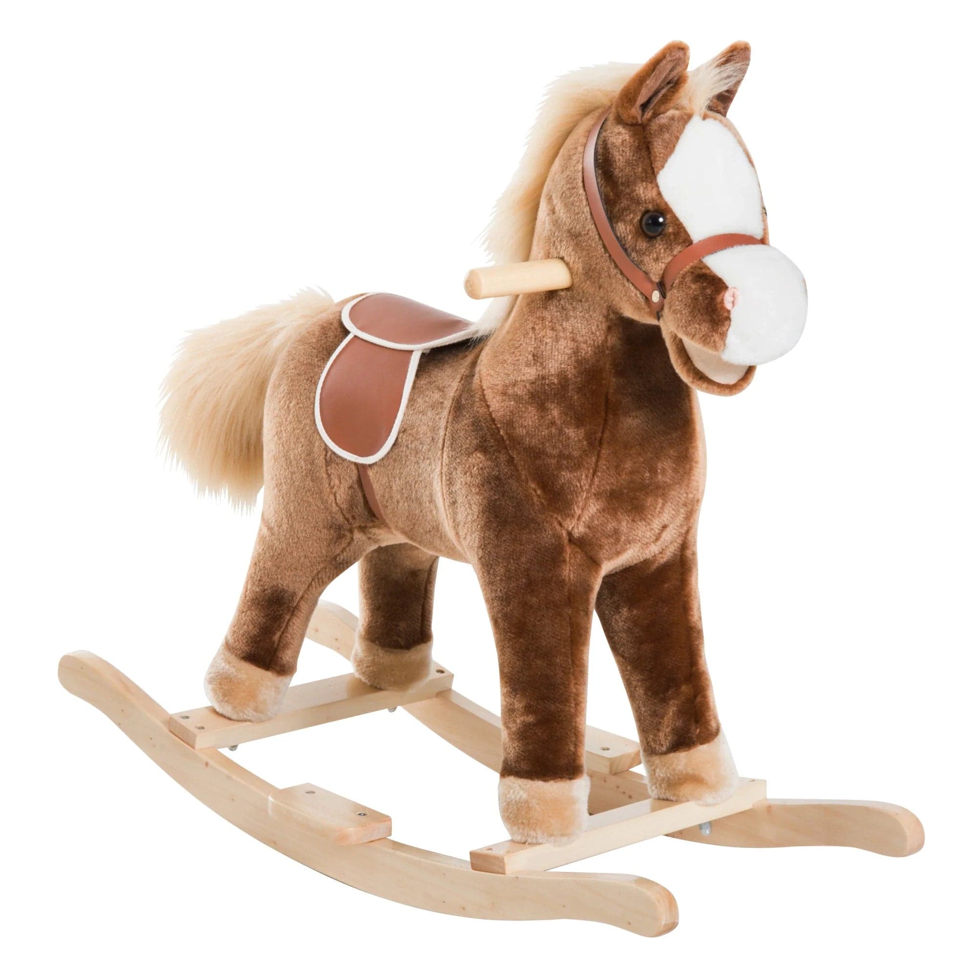 Cavallo a Dondolo Legno Giocattolo Cavalcabile Bambini Peluche 74x33x62cm in Cavalli a dondolo e animali Danyx - Casoria, commercioVirtuoso.it