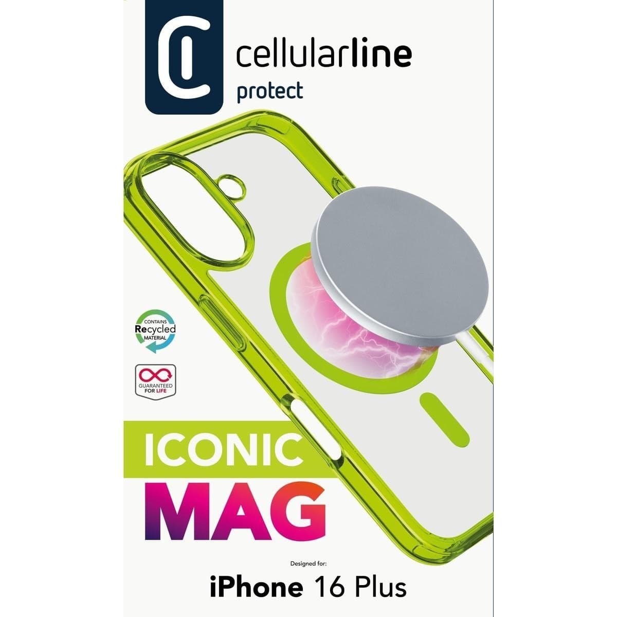 cover iphone 16 plus  verde - trasparente magsafe in Custodie a tracolla e cordini Tropposmart.it - Genova, commercioVirtuoso.it
