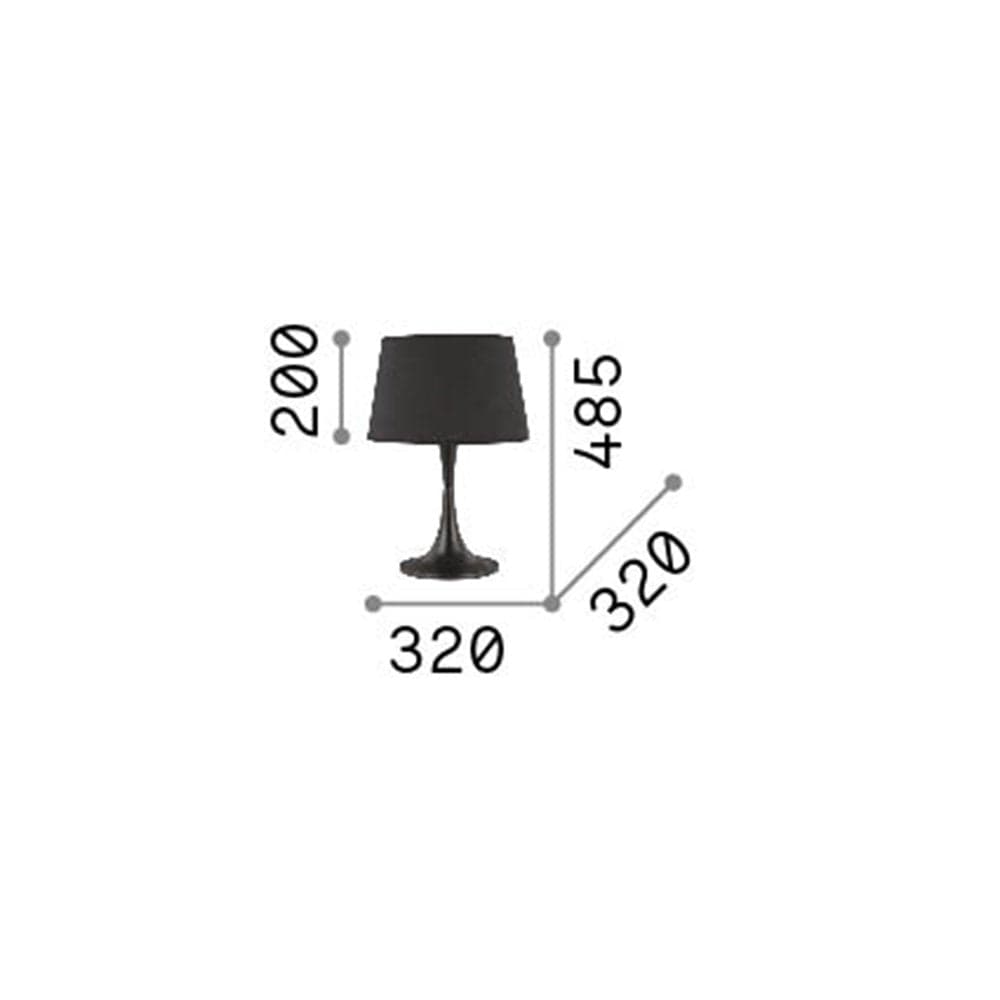Lampada Da Scrivania-Ufficio Moderna London Metallo Bianco 1 Luce E27 Big in Lampade da lavoro LuceArt - Montecorvino Pugliano, commercioVirtuoso.it