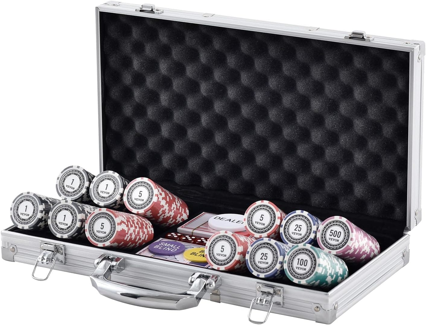 Set Valigetta Poker 300 Chip Fiches in Alluminio 2 Mazzi Texas Hold'em Blackjack in Set da Poker Danyx - Casoria, commercioVirtuoso.it