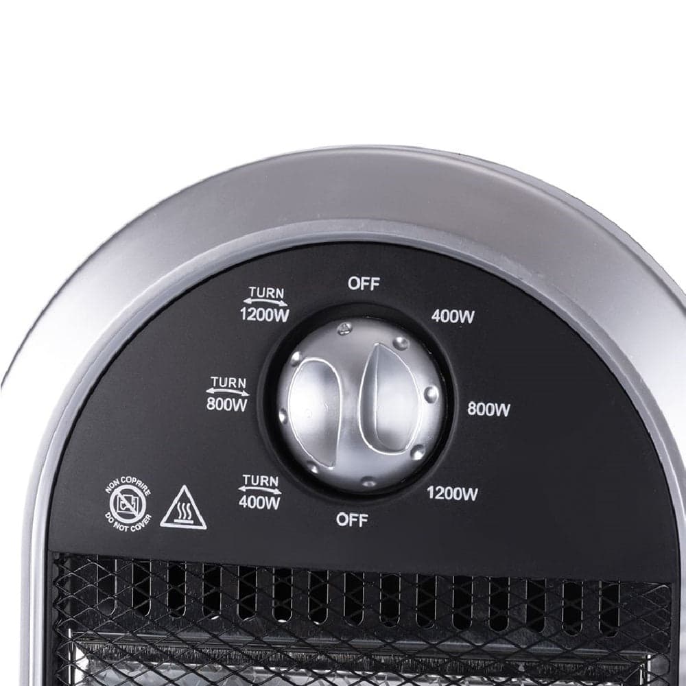 Stufa Elettrica Oscillante 1200W 3 Elementi Alogena Basso Consumo 31x31 H 71cm in Stufe elettriche Danyx - Casoria, commercioVirtuoso.it