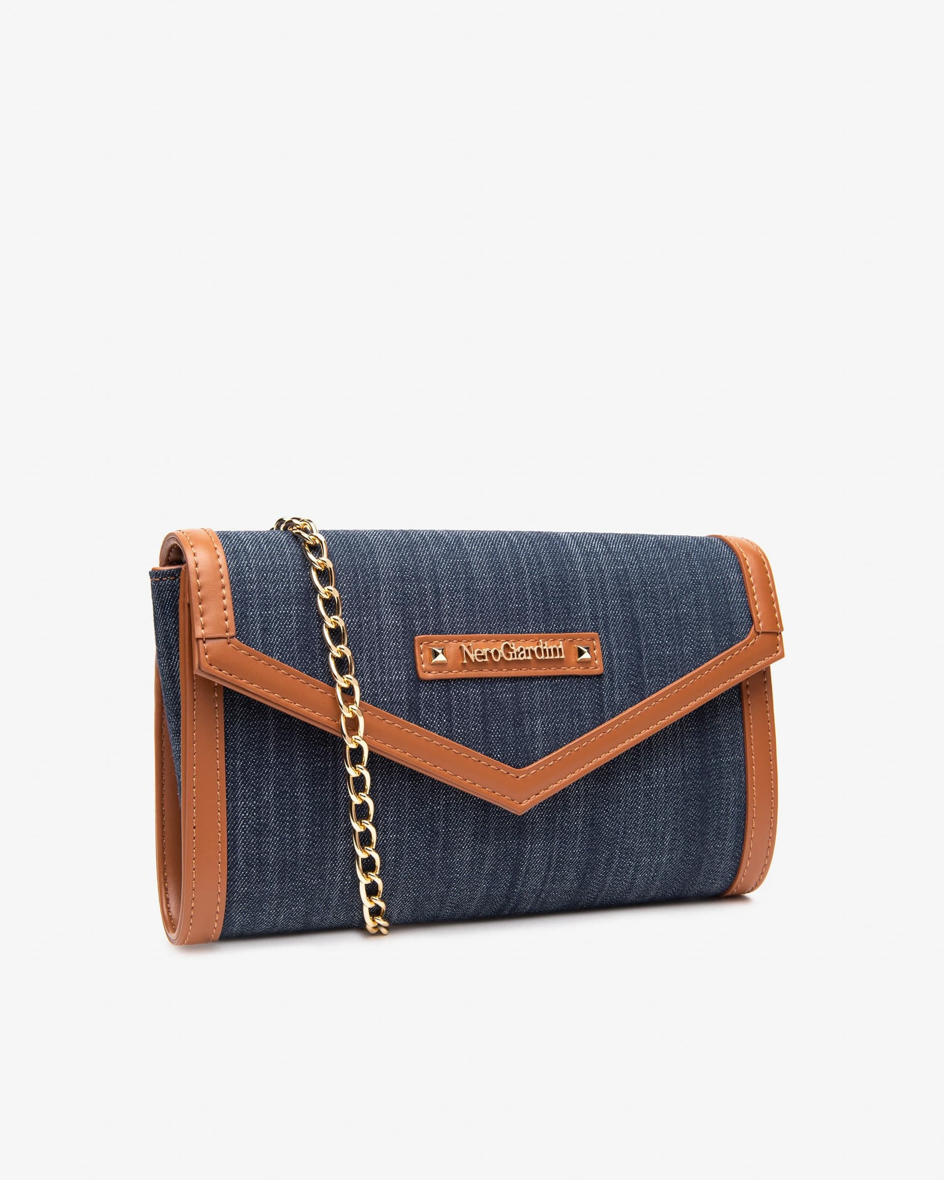 Nero Giardini pochette donna in jeans e nappa cuoio E543905D214 in Pochette e Clutch Teresi Calzature - Marsala, commercioVirtuoso.it