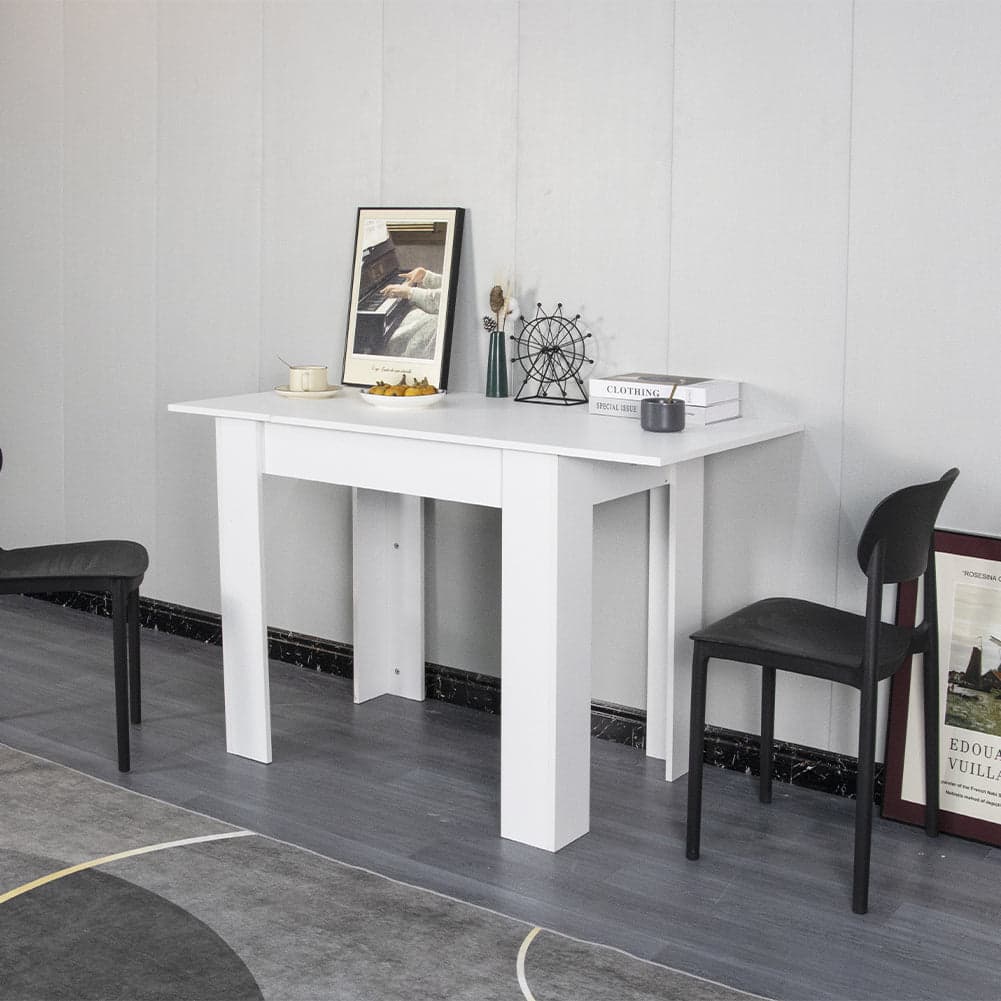Tavolo in Legno Cucina 60x90 cm H 78 cm Allungabile fino a 60x120 cm Bianco in Tavoli da sala da pranzo Danyx - Casoria, commercioVirtuoso.it